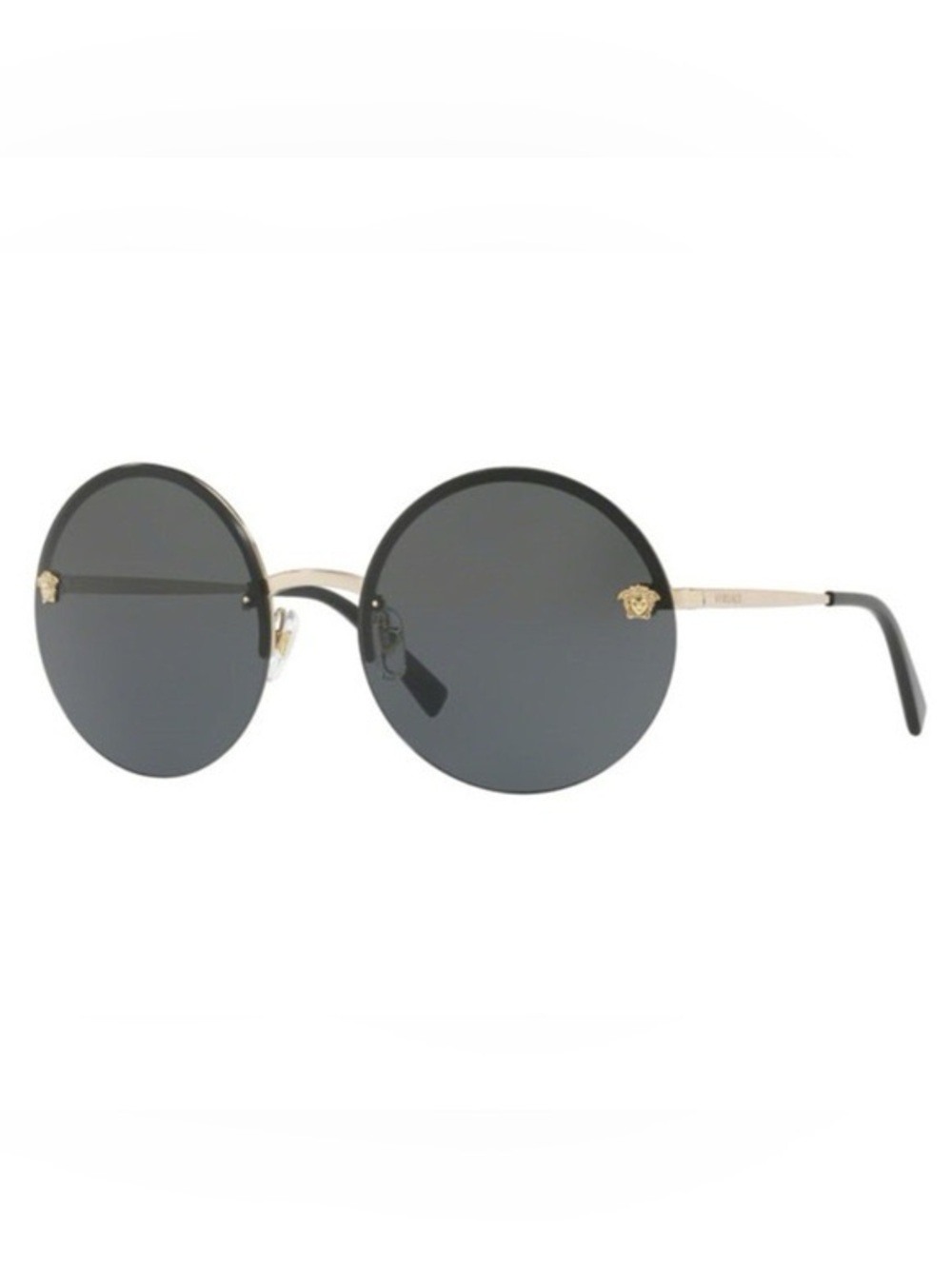 Versace Rimless Round Medusa Sunglasses